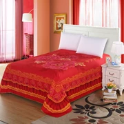 Khăn trải giường mỗi ngày đặc biệt bộ đồ giường một mảnh đôi khăn trải giường dày 1.8m2.0 mét mùa thu và mùa đông tấm chà nhám - Khăn trải giường