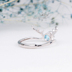 Chờ đợi một con nai có tự nhiên của bạn topaz 925 bạc hươu hươu vòng món quà năm mới cho bạn gái bạn gái nhẫn kim cương nam Nhẫn