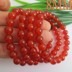 Vòng tay mã não nam nữ hạt tinh khiết tự nhiên vòng tròn đơn tinh thể màu đỏ chalcedony chính hãng cặp vợ chồng may mắn năm con chó trang sức vòng đá Vòng đeo tay Clasp