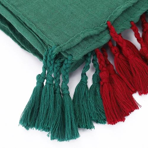 Пляжный этнический плащ с кисточками, накидка, шарф, с вышивкой