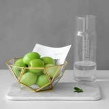 Life Nordic Retro Design Brass Геометрический золото-красный шестиугольный стеклянный фруктовый орнамент