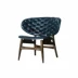 Ghế ăn gỗ rắn Bắc Âu Ghế sofa đơn da nghệ thuật sáng tạo thời trang giản dị ghế thiết kế mô hình đồ nội thất phòng - Đồ nội thất thiết kế