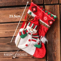 Рождественский носок-биг-биг красный снеговик