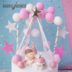 Trang trí bánh nướng Thiên thần ngủ Unicorn Unicorn Màu tóc bóng lều Trang trí màu hồng Blue Balloon Arch Chèn - Trang trí nội thất decor phòng ngủ Trang trí nội thất