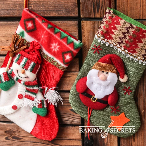 Рождественские серии рождественских носков, бисквиты с конфетами, подарочные пакеты, мешки, пакетные сумки для выпечки сумочки