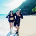 2019 ngôi sao mới bơi thủy triều cặp đôi kem chống nắng lướt sóng nam và nữ tay áo dài chia tay phù hợp với suối nước nóng Hàn Quốc nhỏ - Vài đồ bơi