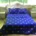 Khăn trải giường bằng vải lanh nguyên chất gió cao cấp là vải lanh mềm 240 * 260 vỏ gối bằng vải lanh quá khổ ưu đãi đặc biệt - Trải giường