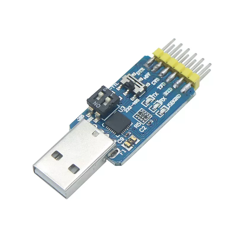 Шесть в один многофункциональный последовательный порт модуль CP2102 USB до TTL 485 232 совместимость с 3.3V/5V