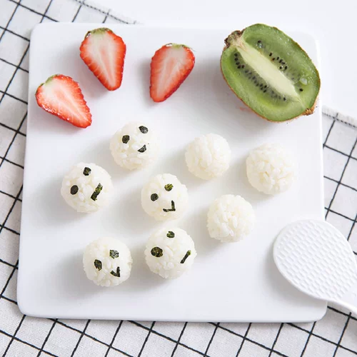 Рисовый шарик плесень детская качалка рис ребенок кормление пищевых артефактов жареные яйца треугольник набор суши фрикадельки Дополнительные продукты инструменты