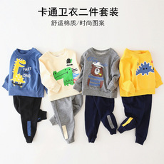 Купальник для пары 品牌折扣店专柜撤柜清仓儿童童装秋冬男童卫衣两件套卡通休闲套装