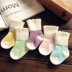 Vớ trẻ sơ sinh mùa xuân và mùa thu cotton dài ống 0-3 tháng mùa đông Trẻ sơ sinh nam và nữ miệng thông 6 vớ hoạt hình dễ thương - Vớ quần tất lót lông Vớ