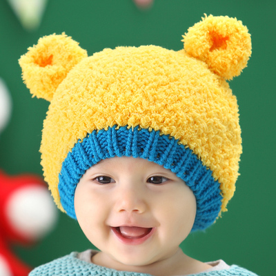 Korea new winter baby hat 0-1-3 year old baby boys and girls children's winter hat child princess hat