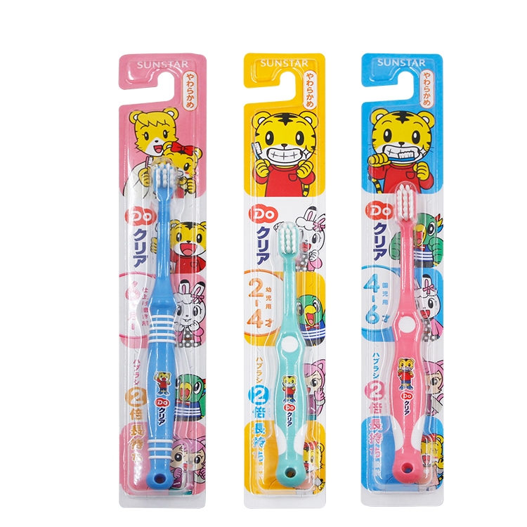 日本儿童牙刷巧虎3岁软毛婴幼儿1-2-5-6岁以上宝宝乳牙刷牙膏套装
