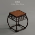 ghế đẩu gỗ Dấu vết của tre Zen | Ghế trống phong cách nhà Minh nội thất tre tròn Qiong dòng tre cổ La Hán tre nguyên bản tre trà ghế giá đỡ bình hoa ghế đẩu Cái ghế