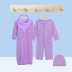 Bộ quà tặng cho bé Bộ sưu tập xuân hè mùa đông 0-3-6-12 tháng Bộ cotton nguyên chất gồm 4 bộ quần áo trẻ em - Bộ quà tặng em bé Bộ quà tặng em bé