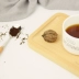 Men kiểu Nhật Bản được chạm khắc vuông nhỏ khay gỗ khay gỗ không sơn rắn khay đồ ăn nhanh khay cà phê khay gỗ - Tấm khay gỗ decor Tấm