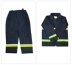 Bộ đồ chữa cháy 02 Bộ đồ chữa cháy Bộ đồ chống cháy dày với đai bông chống cháy Bộ đồ bảo hộ chữa cháy 5 món quần áo công nhân xây dựng 
