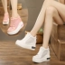 Hàn Quốc phiên bản của mùa xuân năm 2018 mới tăng ở đáy dày cao để giúp những đôi giày đơn hoang dã thở giày nữ tăng cao siêu cao gót