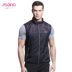 Zona chạy thể thao vest nam T-Shirt mùa hè không tay tie dây kéo tập thể dục giản dị vest Slim thoáng khí áo khoác gió thể thao Áo thể thao