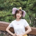 Nhật Bản và Hàn Quốc cô gái dễ thương trái tim Dumbo rửa mặt headband với mặt nạ trang điểm tai voi tự hẹn giờ phụ kiện tóc headband - Phụ kiện tóc