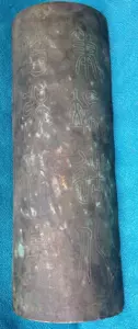 В династии Цин медная рука медной руки была вырезана с помощью сценария, а ручка была создана и самостоятельно произведена