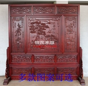 Dongyang khắc gỗ màn hình sàn Trung Quốc rắn gỗ chào đón màn hình ghế lỏng lẻo chạm khắc cổ hiên màn hình phân vùng chèn màn hình - Màn hình / Cửa sổ