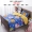 Nhập học mẫu giáo giường giường chăn mền bông ba mảnh trẻ em nhung san hô giường ngủ Liu Jiantao - Bộ đồ giường trẻ em