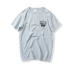Mùa hè mới ngắn tay T-Shirt nam cộng với phân bón XL cotton nửa tay t-shirt vòng cổ lỏng thường chất béo nửa tay áo