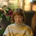 Bộ phim truyền hình Hàn Quốc tạ vàng cổ tích Jinfuzhu Li Kinh Thánh với đoạn cao cổ áo sọc áo len cộng với nhung lỏng đáy áo phụ nữ dày