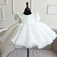 Элитное платье девочки цветочницы для девочек, наряд маленькой принцессы, юбка, в западном стиле, юбка-пачка