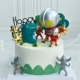 Mô phỏng mô hình bánh nổi tiếng trên Internet 2023 phim hoạt hình sáng tạo mới bánh sinh nhật bằng nhựa cửa sổ hiển thị tùy chỉnh mẫu