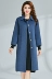 Áo khoác cashmere nữ hai mặt dài phần trên đầu gối phù hợp với cổ áo nữ size lớn Phiên bản Hàn Quốc của áo len thẳng mùa thu - Áo Hàn Quốc