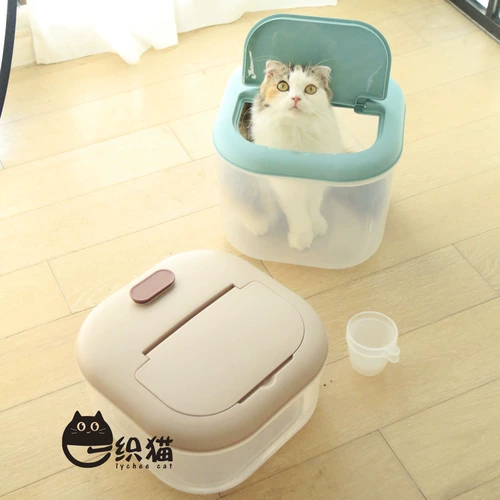 Морандический ствол для хранения питомцев. Уплотнение влага -надежная ствола большая -ящик для хранения кошачья бочка для бочки для хранения корма для собак с бочкой для хранения корма собаки