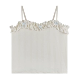 Летняя трикотажная базовая приятная телу майка топ с бантиком, французский стиль