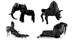 FRP tê giác ghế Bắc Âu hiện đại thiết kế sáng tạo điêu khắc động vật ghế styling ghế trang trí nội thất nghệ thuật Đồ nội thất thiết kế