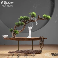 Phong hóa gỗ chết hiên trang trí Zen mới Trung Quốc đảo ngược hương phòng khách phòng TV tủ rượu tủ trang trí mềm phụ kiện trang trí bàn làm việc