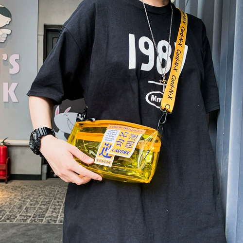 Японская универсальная водонепроницаемая сумка через плечо из ПВХ, пляжная сумка на одно плечо подходит для мужчин и женщин