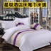 Bộ đồ giường khách sạn bán buôn sao khách sạn giường khăn giường cờ giường bao gồm giường cắt dải thảm lông trải giường ngủ Trải giường