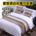 Khách sạn khách sạn bộ đồ giường bán buôn khách sạn khách sạn giường khăn giường cờ giường đuôi pad giường bìa bảng cờ bộ ga nệm Trải giường