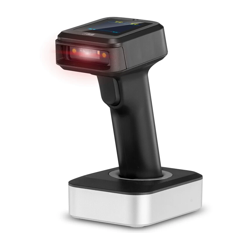 Безпроводной/Bluetooth сканер Comet YC300D с экраном, одно- и двумерный код, штрихкод-сканер для кассы, инвентаризация