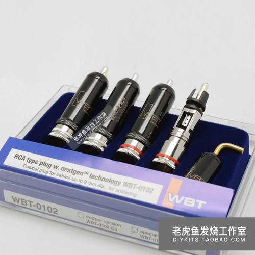 Оригинальный немецкий WBT 0102AG Sterling Silver Version версия Hifi Fever Sound RCA Сигнальная заглушка One Box из бесплатной доставки