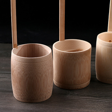 Воронка 酒提子打酒器手工竹制家用小号舀水瓢酒漏斗打水盛酒勺长柄酒吊子