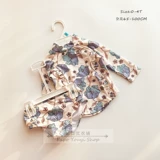 Раздельный лонгслив, белый купальник, ткань, 2-10 лет, в цветочек, принт