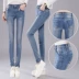 2018 phiên bản Hàn Quốc mới của quần jeans co giãn nữ bó sát ở eo mùa thu quần tây mùa xuân và quần nữ mùa thu