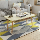 Северный твердый деревянный журнальный столик гость простой диван гостиная маленькая квартира овальный журнальный столик небольшой стол