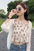 Mùa hè ăn mặc của phụ nữ Hàn Quốc phiên bản của nhỏ tươi Mỏng hoang dã mỏng ngắn voan hoa sling bên ngoài mặc vest + khăn choàng shop thời trang nữ Áo ba lỗ