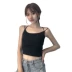 Mùa hè của phụ nữ Hàn Quốc phiên bản của cross-back lại Slim sling bên ngoài mặc dưới vẻ đẹp trở lại vest với ngực pad áo sơ mi ngắn