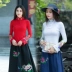 Mùa hè mới gió quốc gia phụ nữ ăn mặc áo sơ mi Trung Quốc phong cách thêu v-cổ ngắn tay kích thước lớn t-shirt đáy áo sơ mi nữ