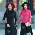 Mùa hè mới gió quốc gia phụ nữ ăn mặc áo sơ mi Trung Quốc phong cách thêu v-cổ ngắn tay kích thước lớn t-shirt đáy áo sơ mi nữ