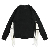 Демисезонный свитер, удерживающее тепло трикотажное термобелье, свободный крой, подходит для подростков